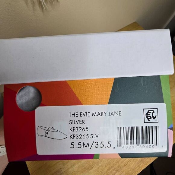 Katy Perry The Evie Mary Jane Metallic Silver Size 5.5 - Picture 5 of 13